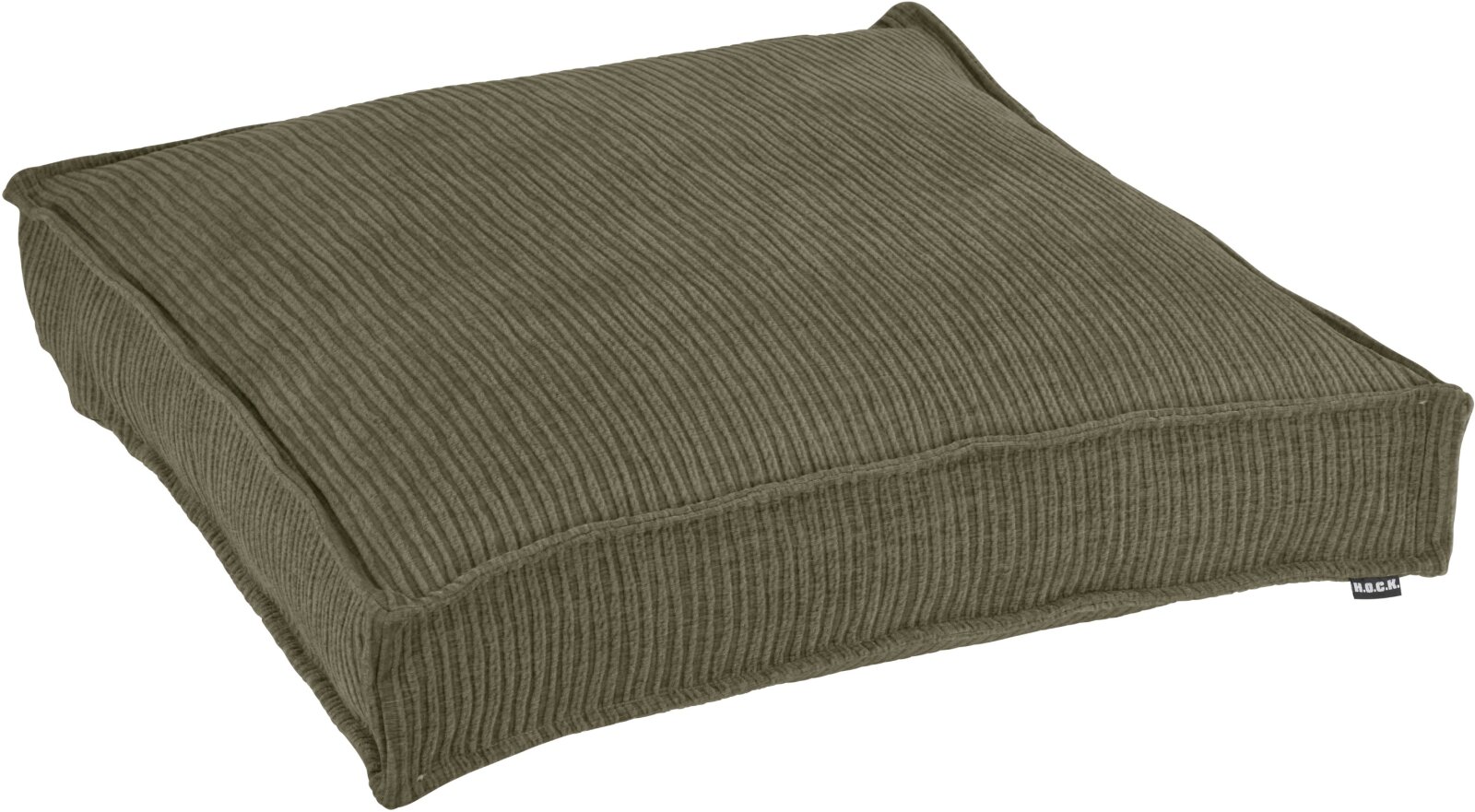 H.O.C.K. Jonny Bodenkissen Palettenkissen 60x60x10cm olive schmaler Cord