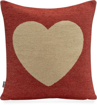 H.O.C.K. Herzl Wendekissen 40x40cm col. 2 beige /...