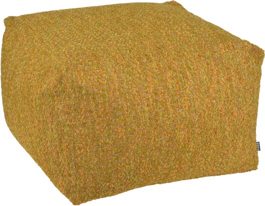 H.O.C.K. Becci Hocker Bean Cube 60x60x40cm maisgelb Bouclé-Struktur