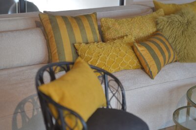 H.O.C.K. Becci Hocker Bean Cube 60x60x40cm maisgelb...