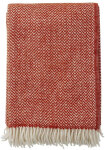 KLIPPAN Decke "Chevron" Plaid rubinrot zickzack...