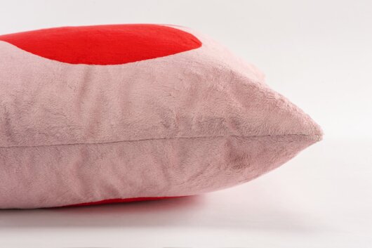 H.O.C.K. Sweet-Heart Dekokissen 45x45cm Herz Samt pink rot