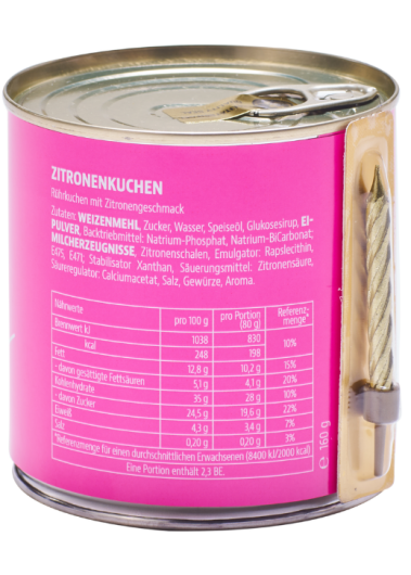 CANCAKE Happy Birthday, Neon Pink | Zitronenkuchen