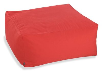 H.O.C.K. Classic Uni Outdoor Loungehocker 90x90x40cm rot