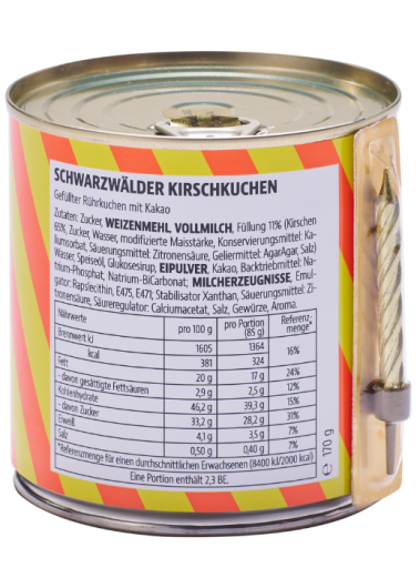 CANCAKE Friede Freude Feierlaune, Neon Orange / Gelb | Schwarzwälder Kirschkuchen