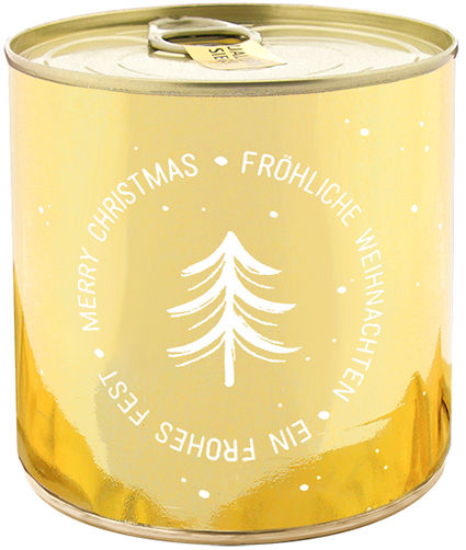 CANCAKE Frohe Weihnachten - Ein frohes Fest, gold | Brownie