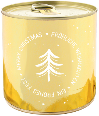 CANCAKE Frohe Weihnachten - Ein frohes Fest, gold | Brownie