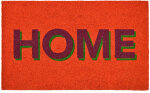 GIFTY Fußmatte HOME | neon orange ca. 45x75cm