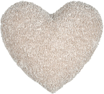 STF Dekokissen Herz in Herzform ca. 40x45cm natur beige...