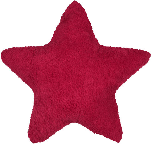 STF Dekokissen Stern in Sternform ca. 45x45cm bordeaux rot Samt