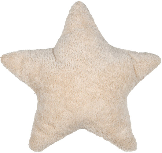 STF Dekokissen Stern in Sternform ca. 45x45cm beige natur Samt