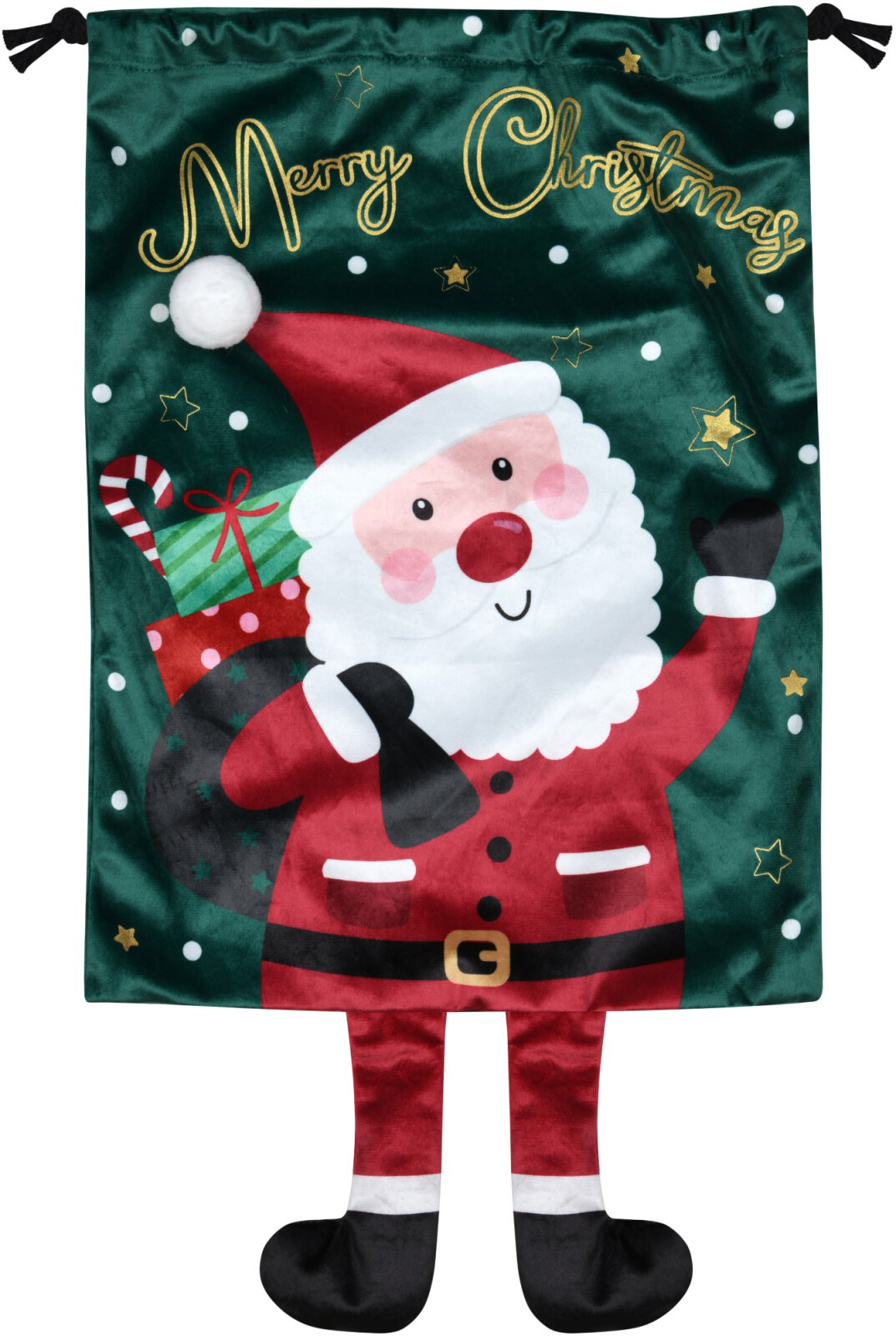 STF Wichtelsäckchen ca. 30x40cm Nikolaus grün