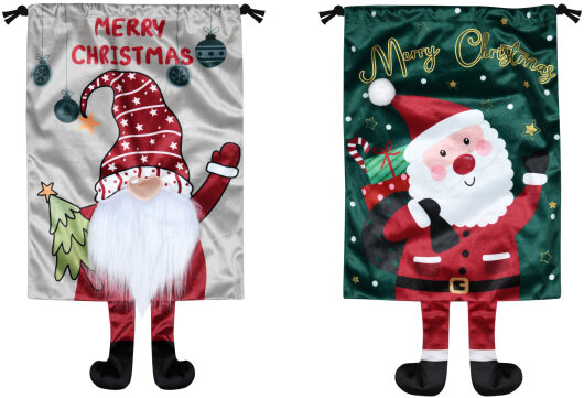 STF Wichtelsäckchen ca. 30x40cm Nikolaus grün