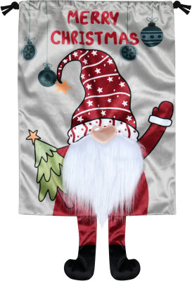 STF Wichtelsäckchen ca. 30x40cm Nikolaus beige