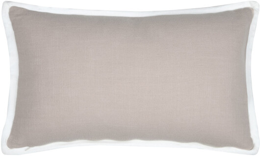 STF Dekokissen "Weiße Weihnachten" gestickt Weihnachtskissen ca. 50x30cm beige