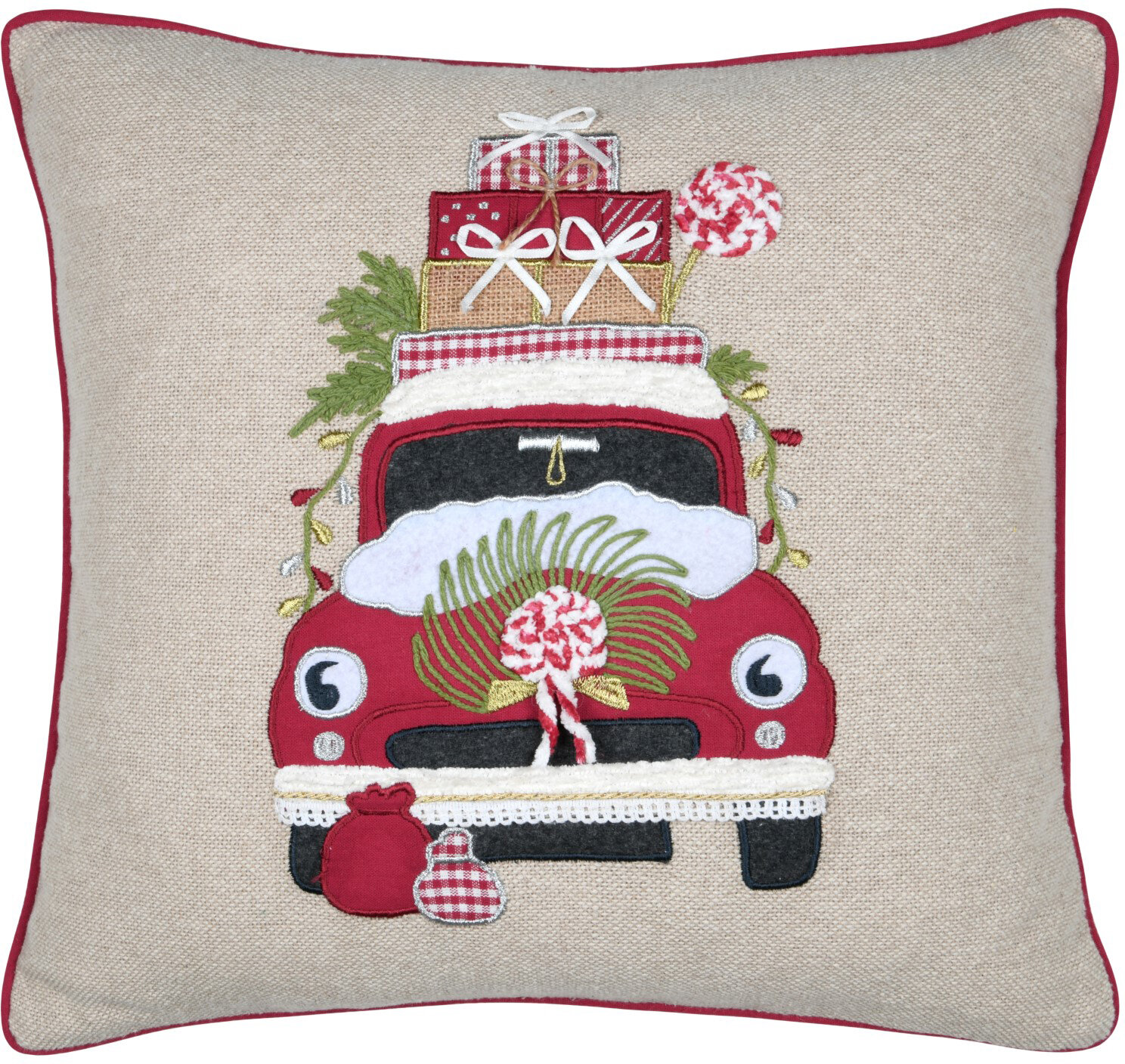 STF Dekokissen "Weihnachts-Mini" gestickt Weihnachtskissen ca. 45x45cm