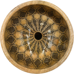 byRoom Schale Bowl aus Mangoholz MITTEL 25cm Mandala black