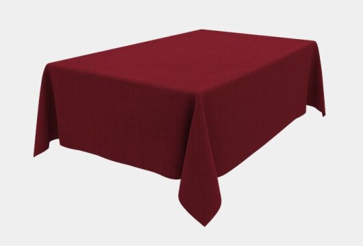 MORI Tischdecke "Sorgenfrei" ca. 160x180cm dunkelrot bordeaux melagrana