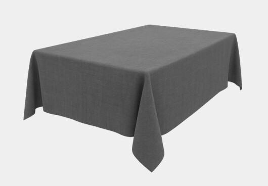 MORI Tischdecke "Sorgenfrei" ca. 160x220cm grau cenere