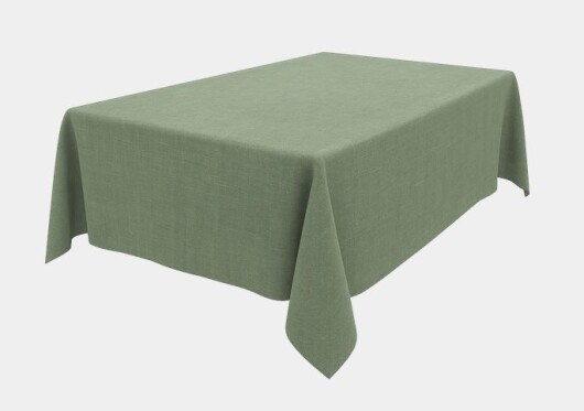 MORI Tischdecke "Sorgenfrei" ca. 160x220cm lindgrün mint salvia