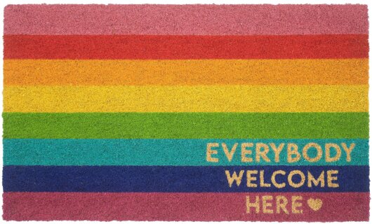 GIFTY Fußmatte Regenbogen | bunt ca. 45x75cm