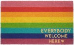 GIFTY Fußmatte Regenbogen | bunt ca. 45x75cm