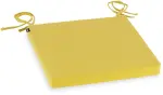 H.O.C.K. Classic Uni Outdoor Stuhlkissen NORM mit Bändern 40x40x4cm grün