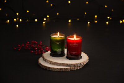 Cereria Mollá Premium Duftkerze 230g Mountain Pine dunkelgrün
