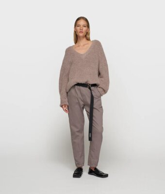 N.Y.A. | 10Days Lässige Hose mit Gürtel moonrock M
