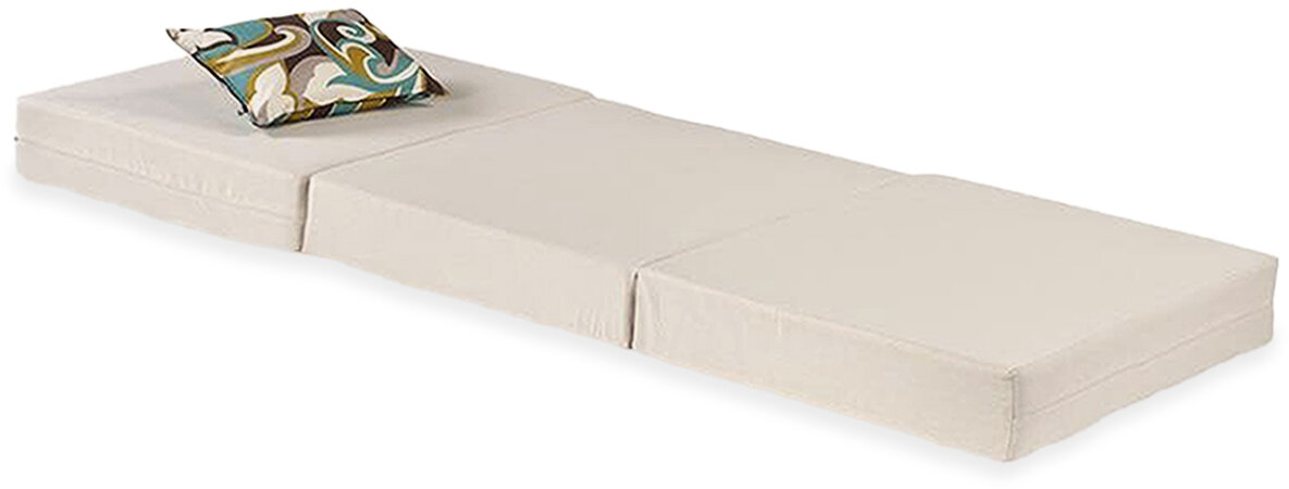 H.O.C.K. Classic Uni Klappmatratze Clappy ausgeklappt 186x75x13cm creme