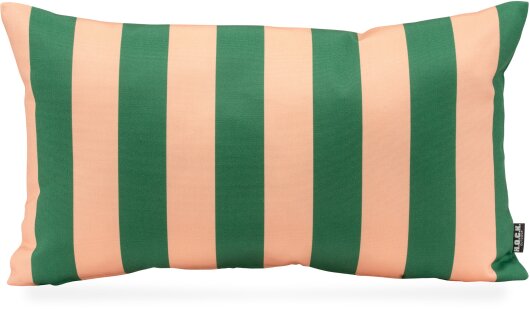 H.O.C.K. Riviera Stripe Outdoor Kissen 50x30cm Green Rosé Streifen