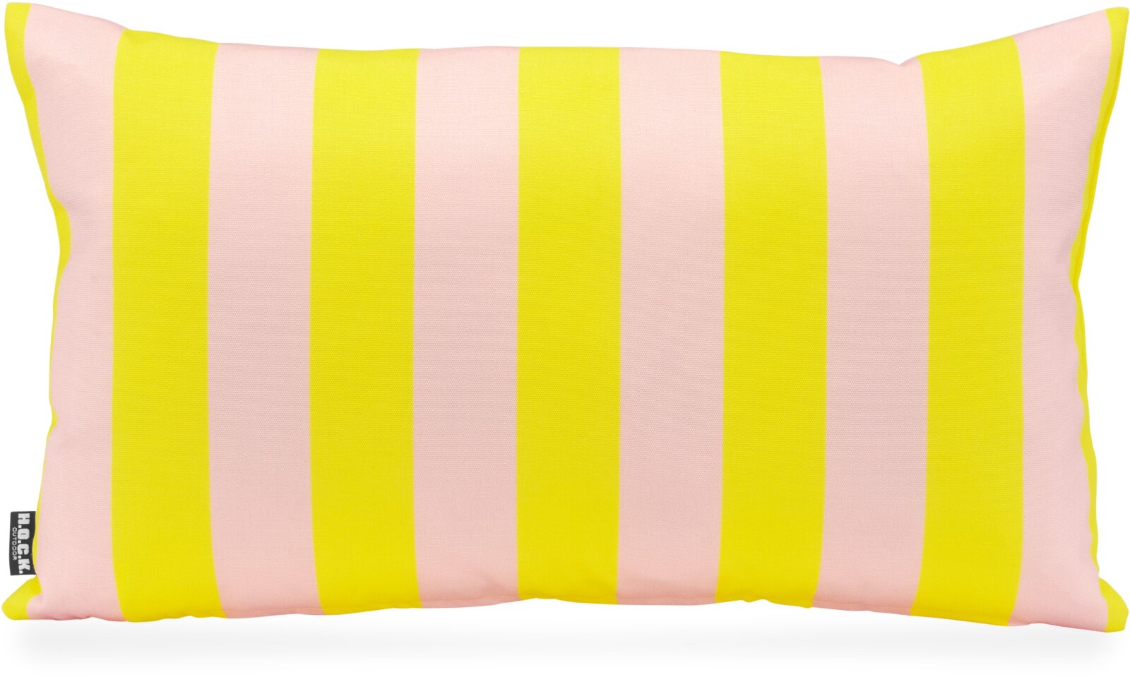 H.O.C.K. Riviera Stripe Outdoor Kissen 50x30cm Yellow Rosé Streifen