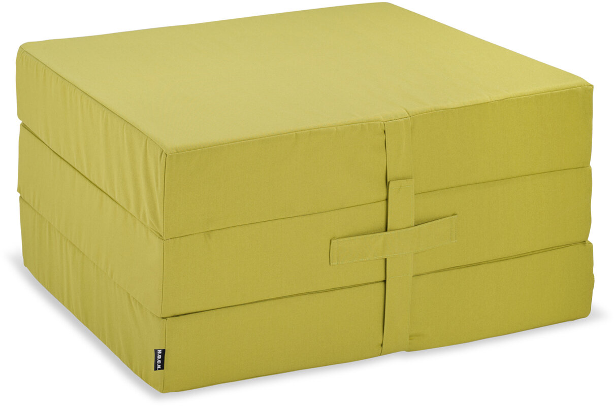 H.O.C.K. Classic Uni Klappmatratze Clappy ausgeklappt 186x75x13cm grün