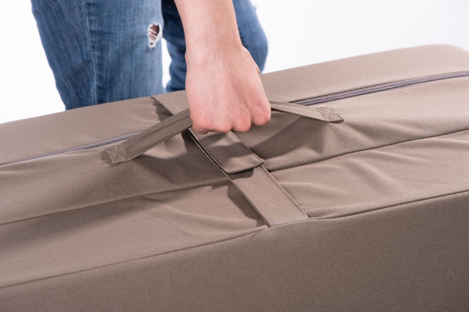 H.O.C.K. Classic Uni Klappmatratze Clappy ausgeklappt 186x75x13cm grün