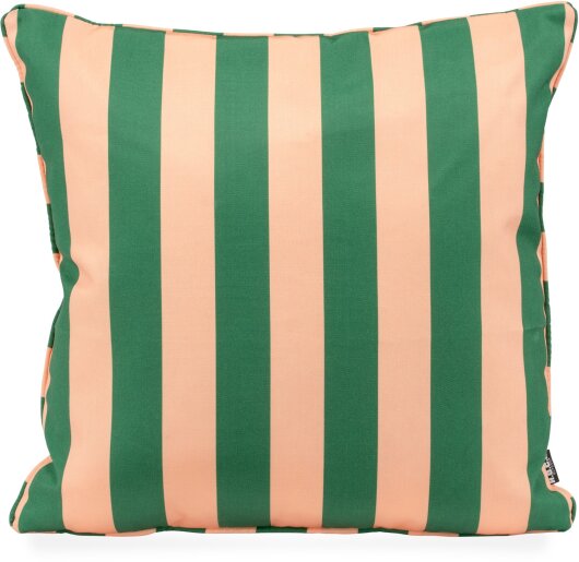 H.O.C.K. Riviera Stripe Outdoor Wendekissen 50x50cm Green Rosé Streifen