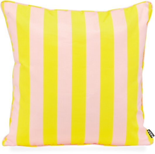 H.O.C.K. Riviera Stripe Outdoor Wendekissen 50x50cm Yellow Rosé Streifen