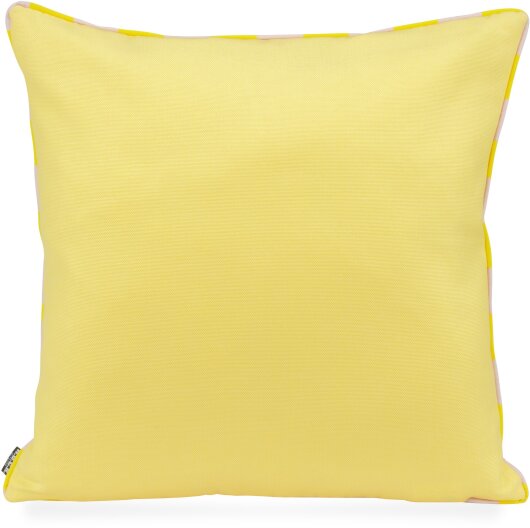 H.O.C.K. Riviera Stripe Outdoor Wendekissen 50x50cm Yellow Rosé Streifen