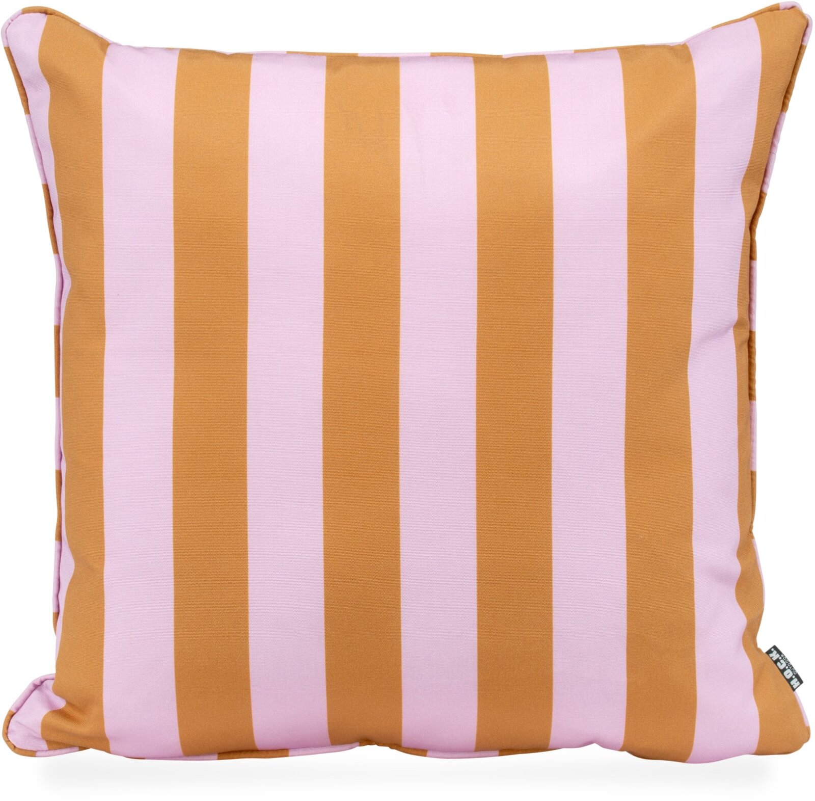 H.O.C.K. Riviera Stripe Outdoor Wendekissen 50x50cm Cognac Flieder Streifen