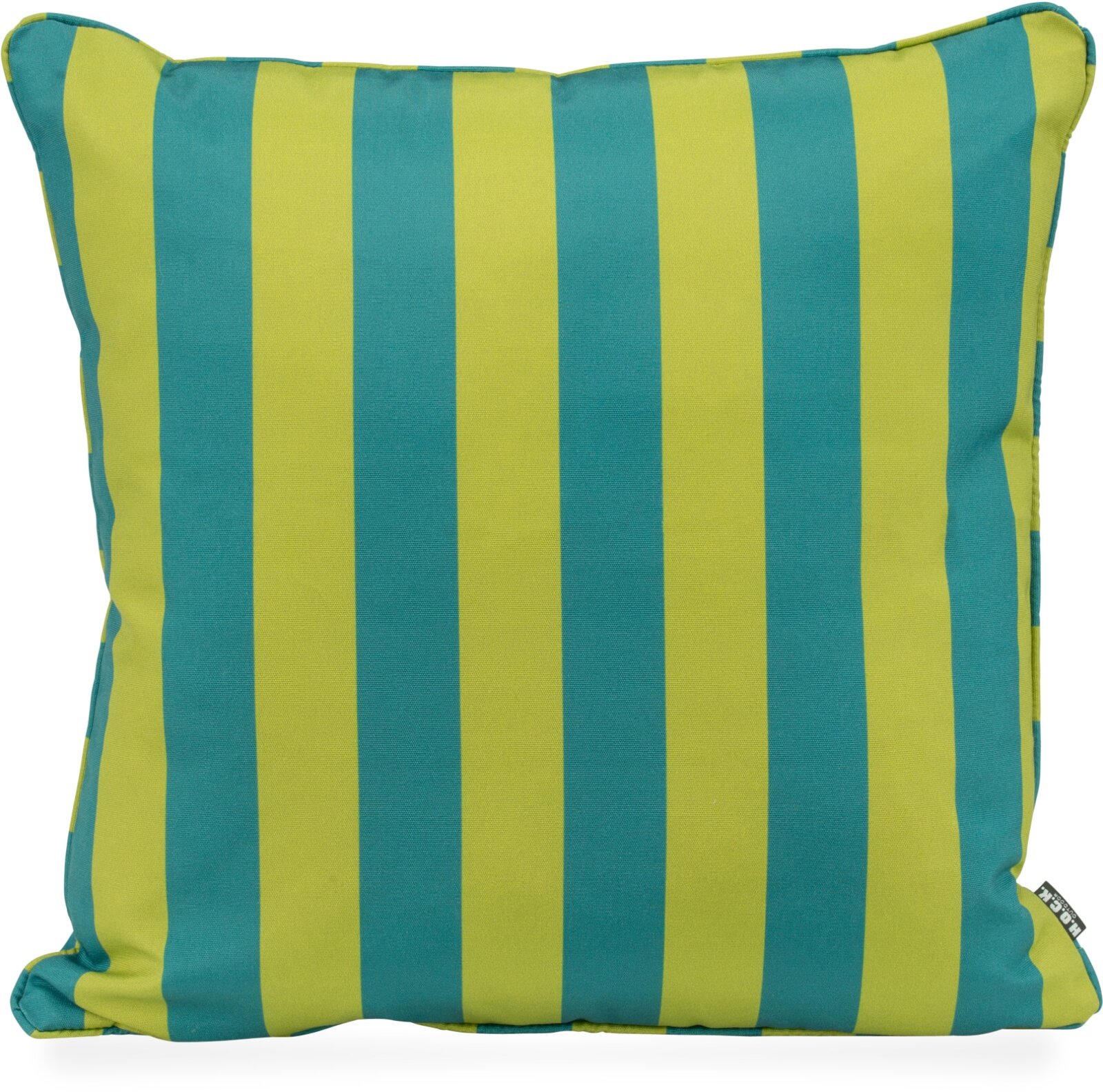 H.O.C.K. Riviera Stripe Outdoor Wendekissen 50x50cm Green Petrol Streifen
