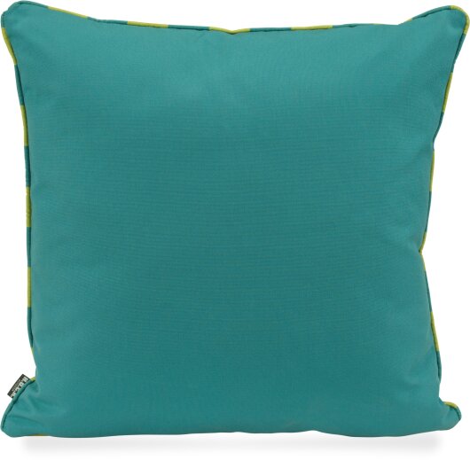 H.O.C.K. Riviera Stripe Outdoor Wendekissen 50x50cm Green Petrol Streifen