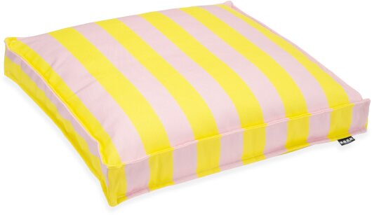 H.O.C.K. Riviera Stripe Outdoor Sitzkissen 50x50x5cm Yellow Rosé Streifen