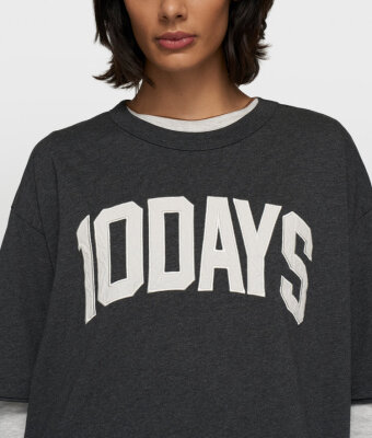 N.Y.A. | 10Days Baseball T-Shirt anthrazit mit Logo