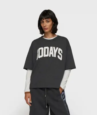 N.Y.A. | 10Days Baseball T-Shirt anthrazit mit Logo M
