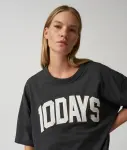 N.Y.A. | 10Days Baseball T-Shirt anthrazit mit Logo M