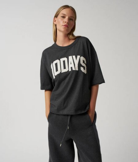 N.Y.A. | 10Days Baseball T-Shirt anthrazit mit Logo XL