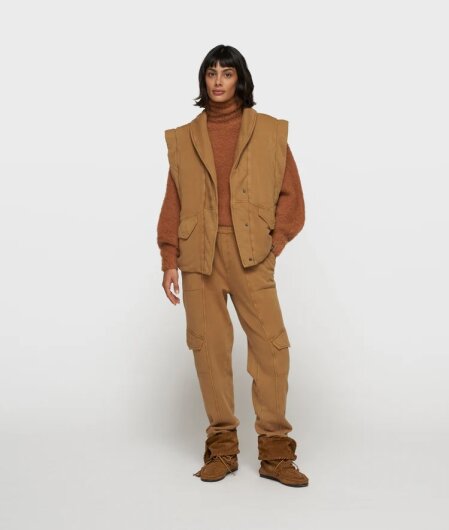 N.Y.A. | 10Days Cargo Jogger Fleece camel taupe