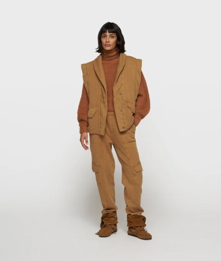 N.Y.A. | 10Days Cargo Jogger Fleece camel taupe M