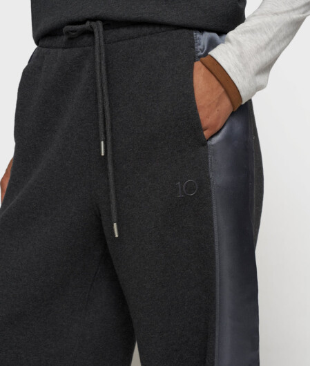 N.Y.A. | 10Days Western Jogger mit seitlichen Satineinsätzen anthrazit L