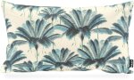 H.O.C.K. Palmeral Outdoor Kissen 50x30cm blau Palmen