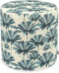 H.O.C.K. Palmeral Outdoor Hocker ø45x45cm blau Palmen